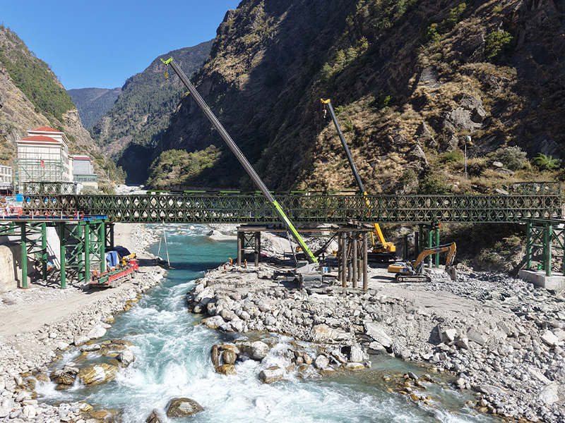 Jilong Port Lifeline Bridge in Nepal