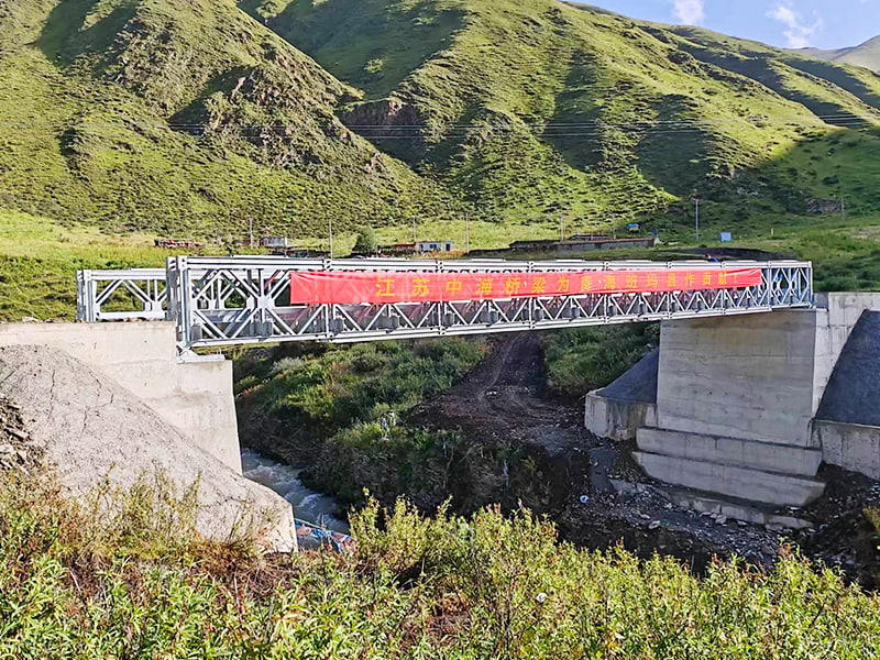 CB 100 Bailey Bridge Double-Row Single-Layer Reinforced Galvanized Bailey Bridge