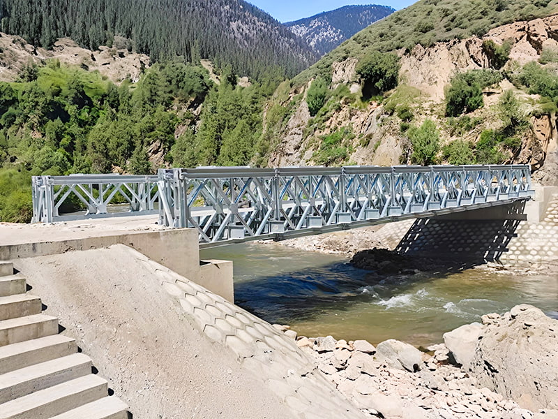 CB100 Bailey Bridge High Strength Galvanized Truss-Type Modular Bailey Bridge