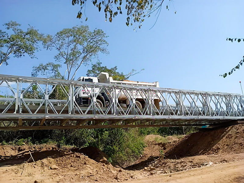 CB 200 Bailey Bridge 27-Meter Double-Row Single-Layer Reinforced Bailey Bridge