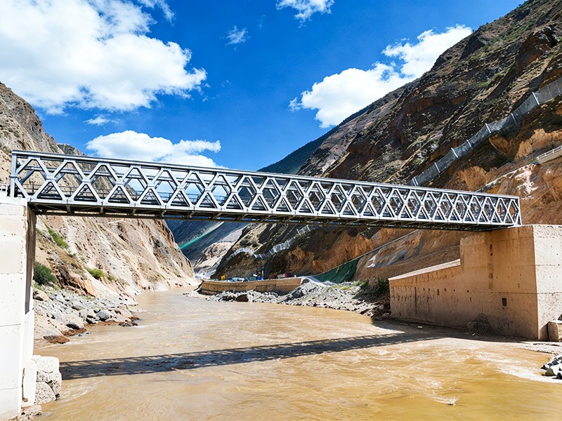 Large Span Galvanized Truss Bridge