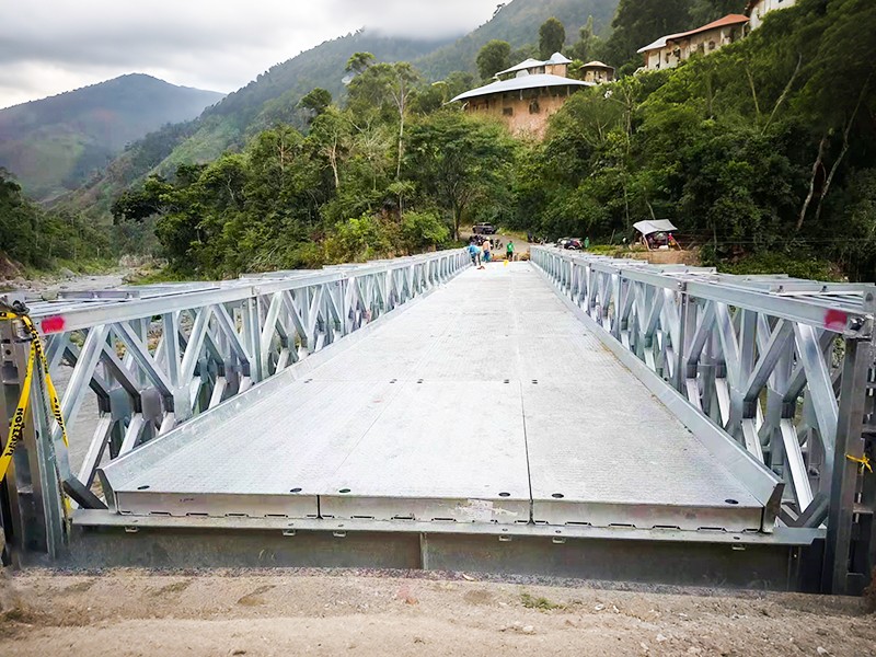CB100 Type Galvanized Customized Bailey Bridge