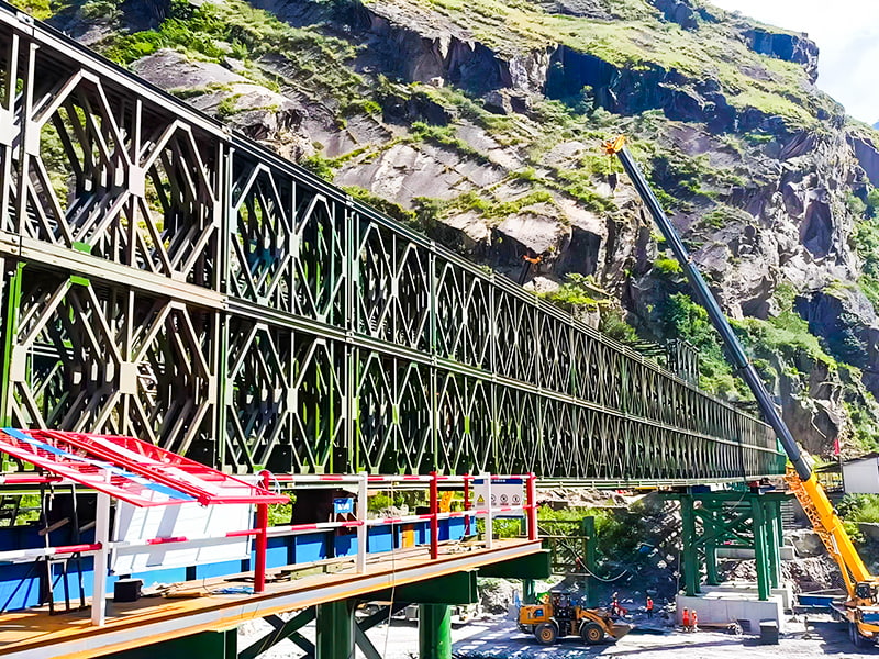CB 200 Bailey Bridge Four-Row Double-Layer Reinforced Bailey Bridge