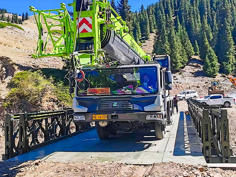 CB100 Bailey Bridge Triple-Row Single-Layer Reinforced Painted Anti-Corrosion Bailey Bridge