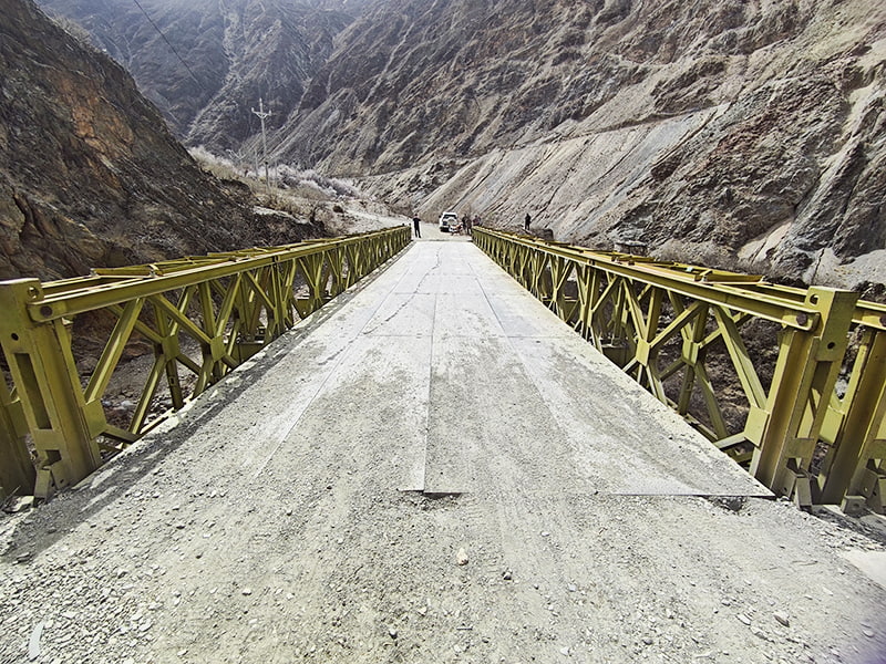 CB 100 Bailey Bridge Double-Row Single-Layer Painted Corrosion-Resistant Bailey Bridge