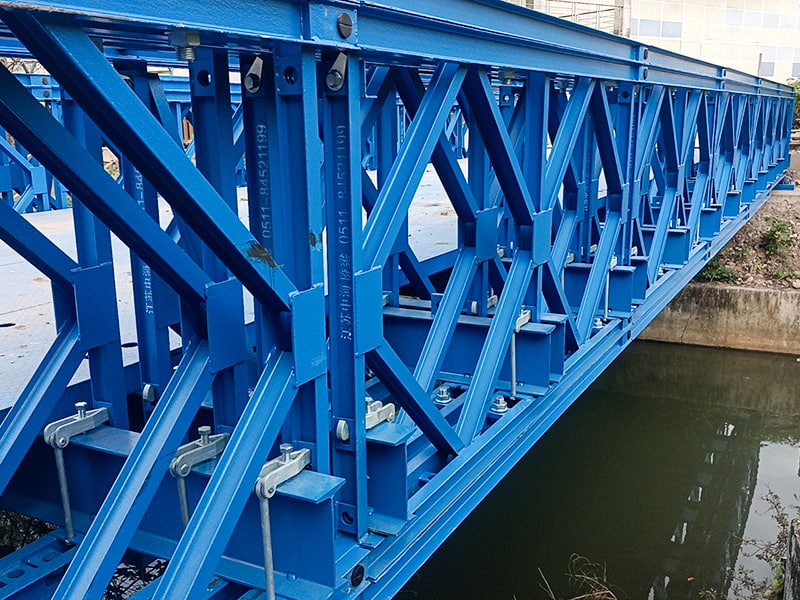 CB 100 Bailey Bridge Triple-Row Single-Layer Reinforced Painted Bailey Bridge