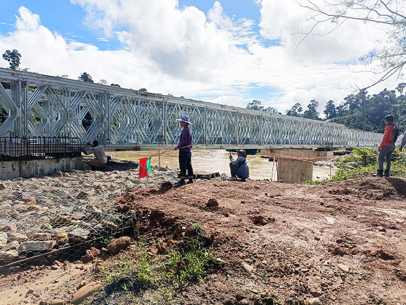 CB 200 Bailey Bridge Double-Row Single-Layer Reinforced Galvanized Bailey Bridge